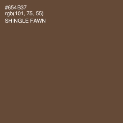 #654B37 - Shingle Fawn Color Image